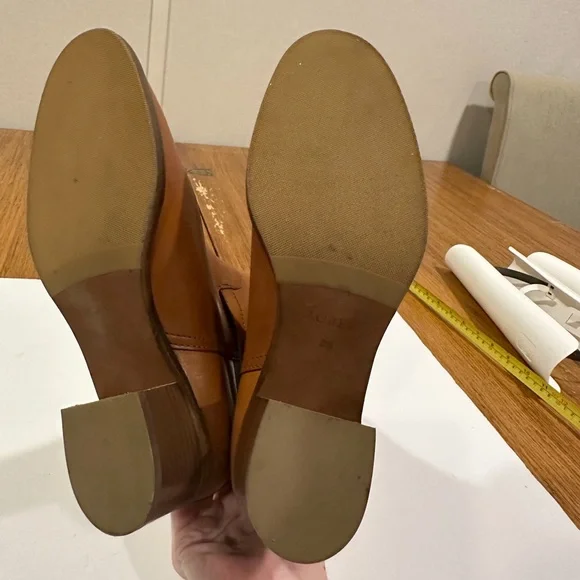 J. CREW Tan Leather Ankle Booties - Picture 4 of 7